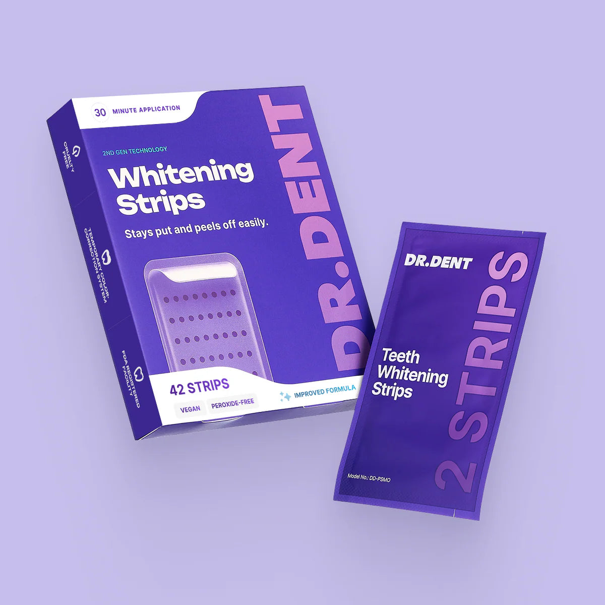 Dr dent - Purple teeth whitening strips